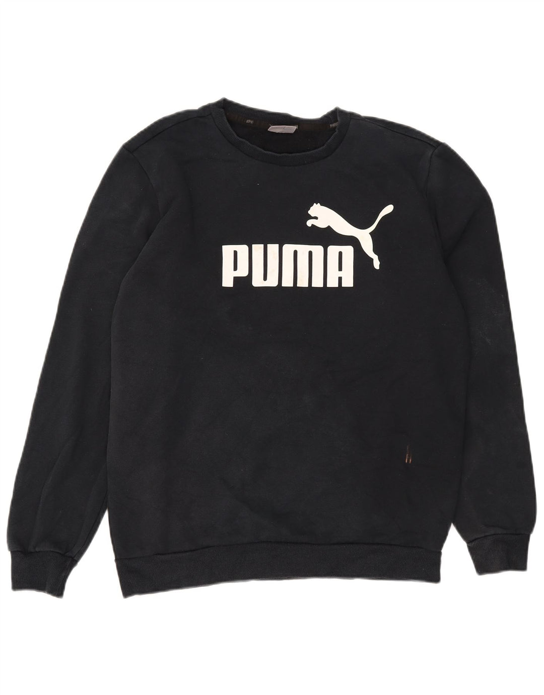 Puma Hombre Sudadera Gráfica Jumper Medium Azul Marino Algodón