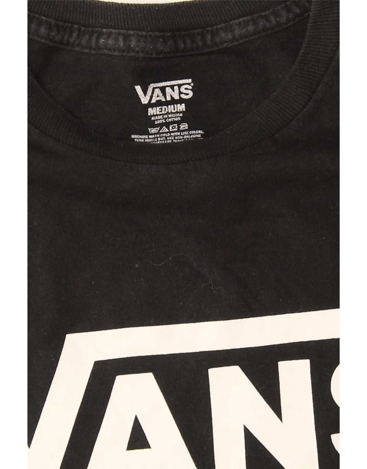 Vans - Camiseta gráfica para hombre, talla mediana, algodón negro