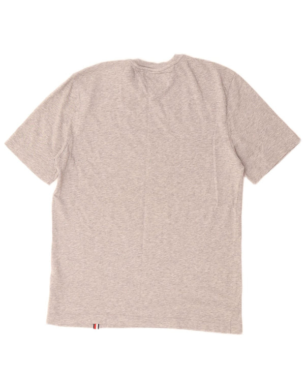 Tommy Hilfiger Camiseta gráfica para hombre Top Algodón gris medio