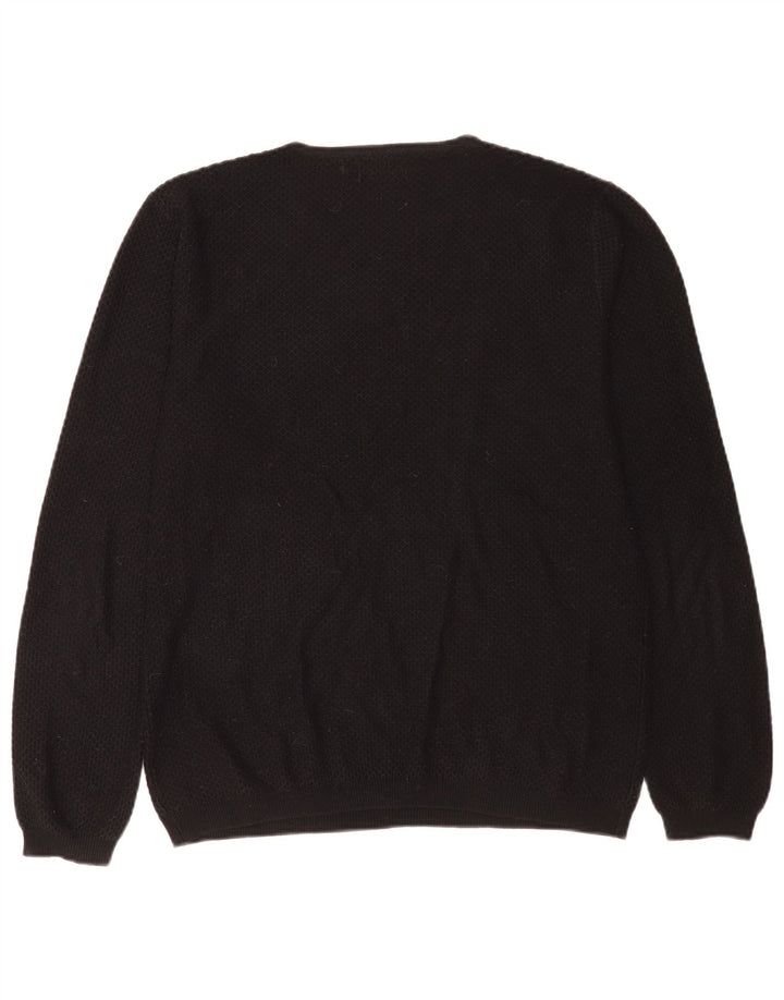 Zara Hombre Jersey De Cuello Redondo Jersey Grande Negro