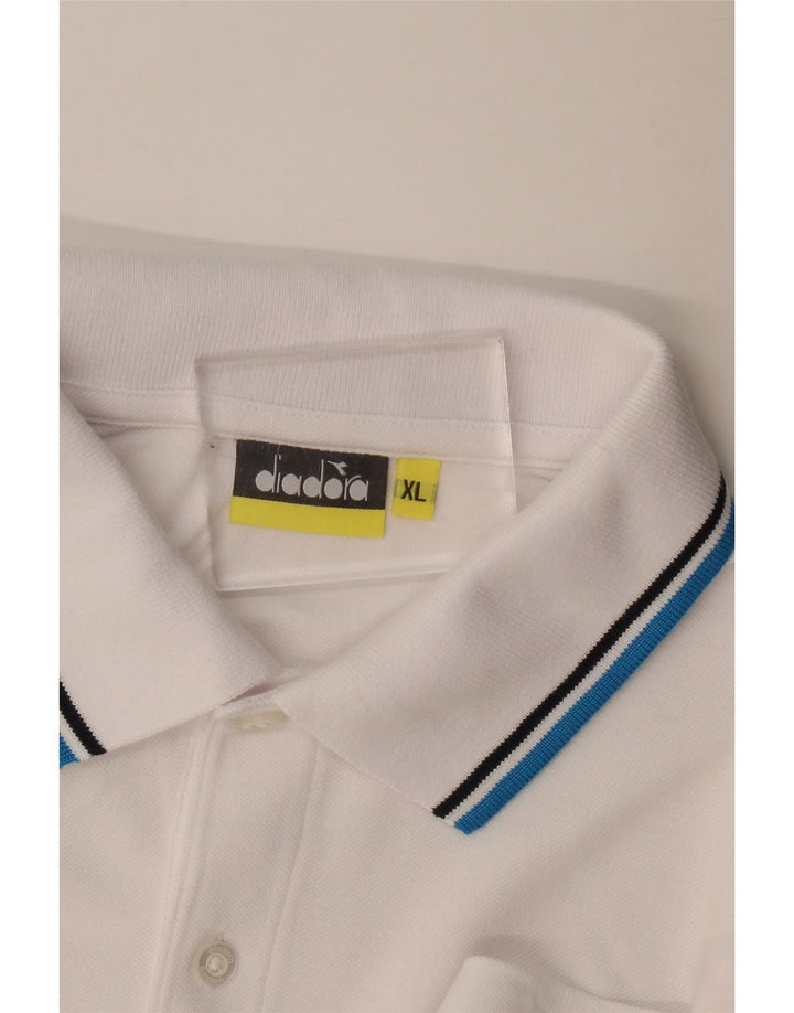 Diadora Polo Manga Larga Hombre XL Blanco