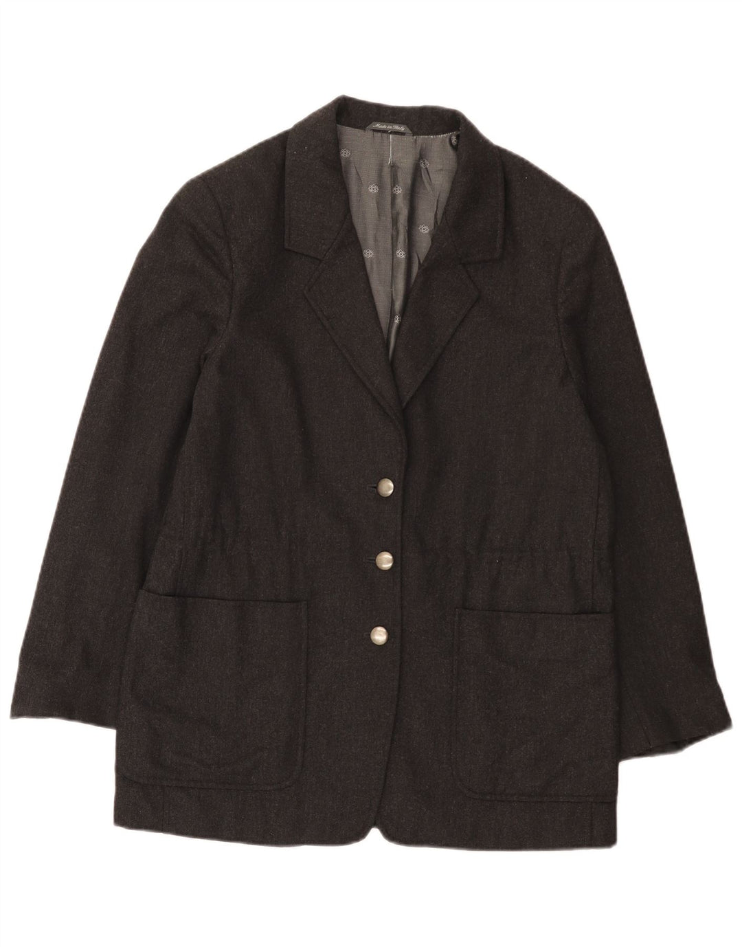 Chaqueta tipo blazer de 3 botones para mujer Penny Black IT 42 Lana gris medio
