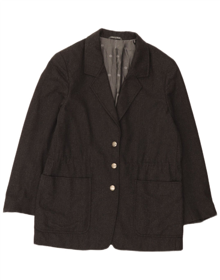 Chaqueta tipo blazer de 3 botones para mujer Penny Black IT 42 Lana gris medio