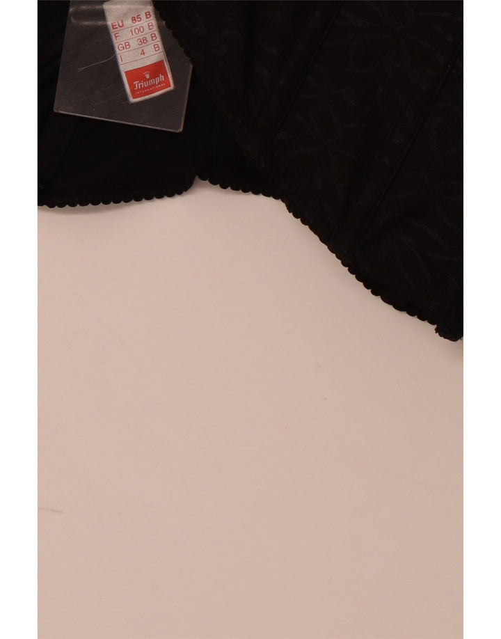 TRIUMPH Top corto con corsé para mujer UK 4 XS Poliéster negro