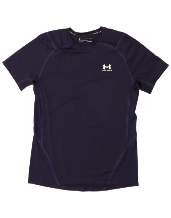 Camiseta UNDER ARMOUR Heat Gear para hombre Top mediano azul marino sintético