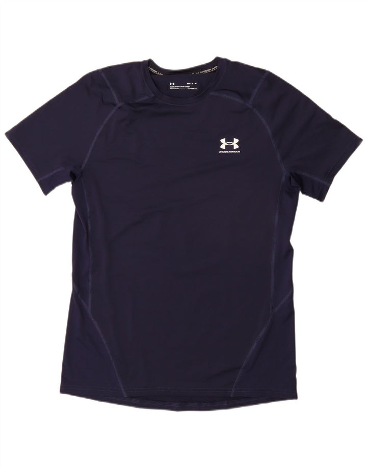 Camiseta UNDER ARMOUR Heat Gear para hombre Top mediano azul marino sintético