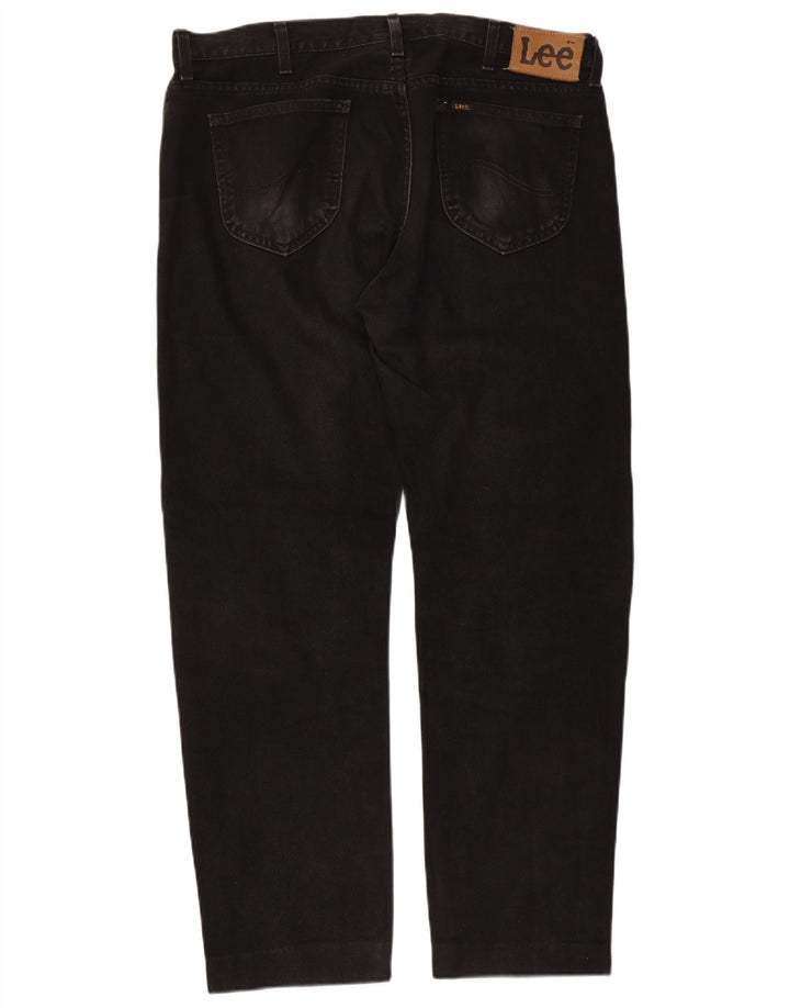 Lee Vaqueros Rectos Seattle para Hombre W38 L30 Algodón Negro