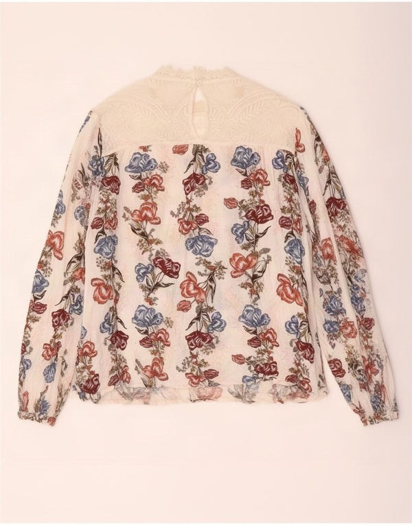 Marks & Spencer Blusa de manga larga para mujer UK 40 XL Multicolor Floral