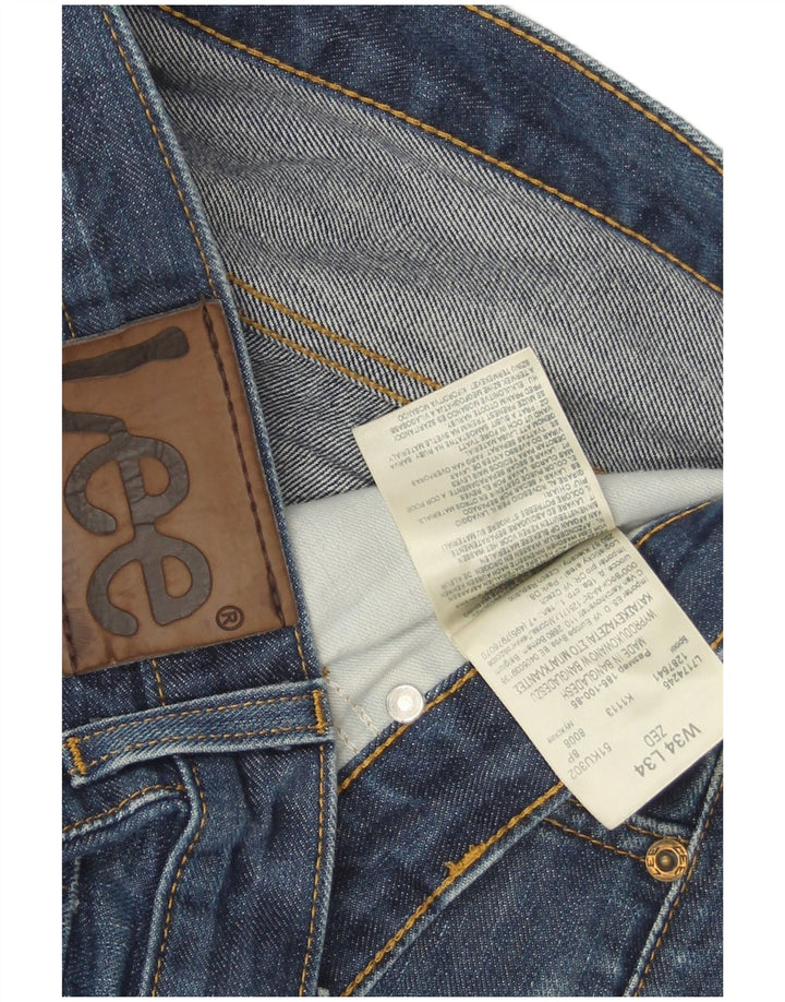 Lee Vaqueros Rectos Zed para Hombre W34 L34 Algodón Azul