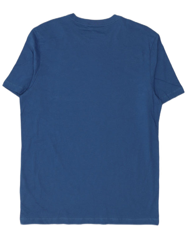 Camiseta Nike Hombre Top Azul Medio Algodón