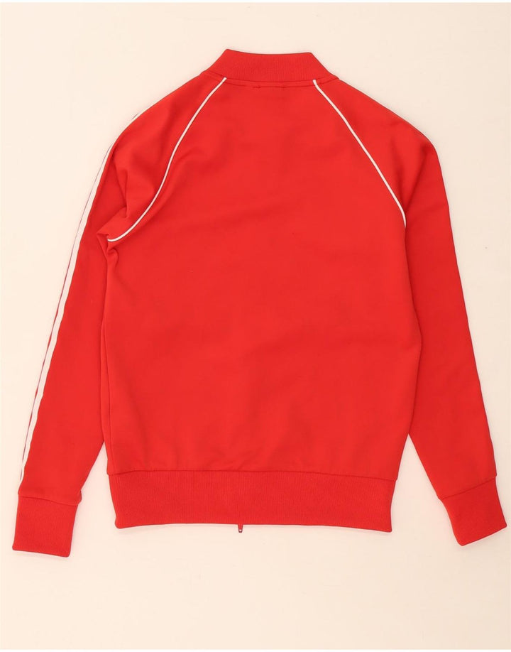ADIDAS Hombre Chándal Top Chaqueta Pequeña Algodón Rojo