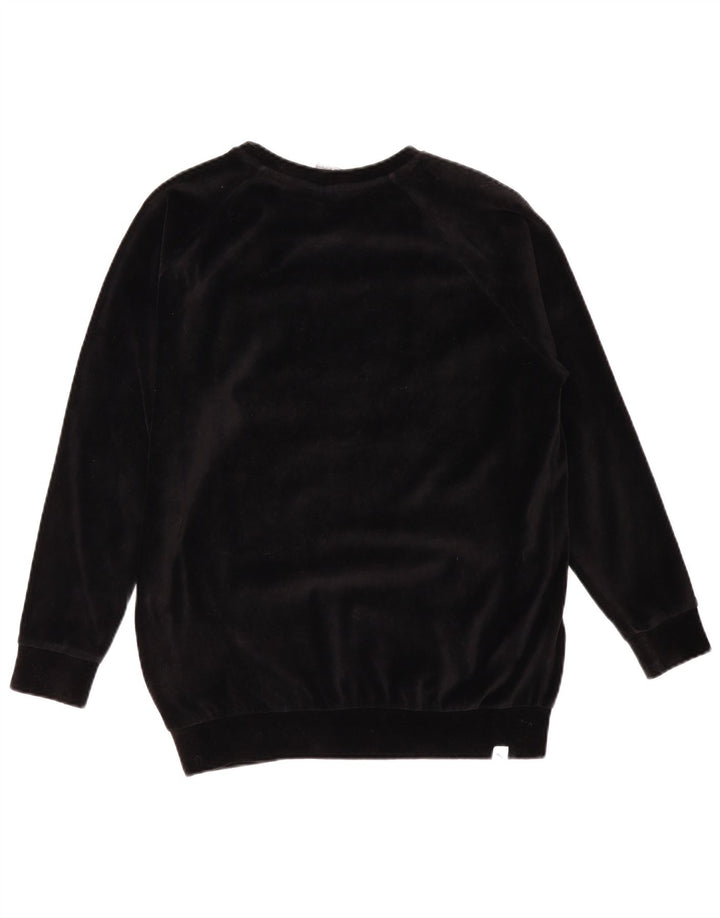 PUMA Sudadera con gráfico extragrande para mujer UK 12 Medium Black Cotton