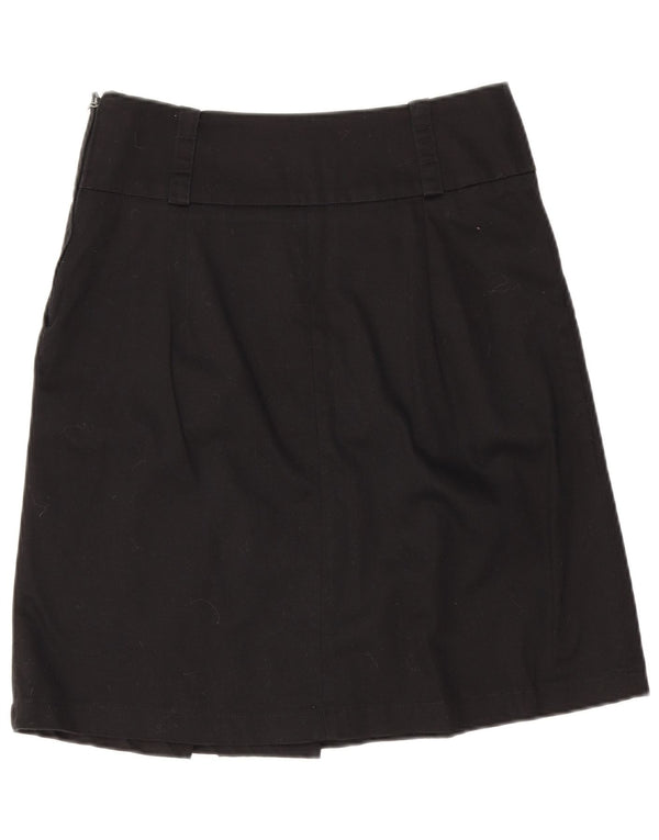Falda midi Calvin Klein para mujer UK 8 Small W26 Algodón negro