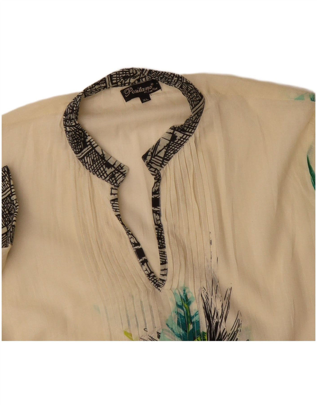 POSITANO BY JEAN PAUL Vestido túnica extragrande para mujer UK 18 XL Beige Floral