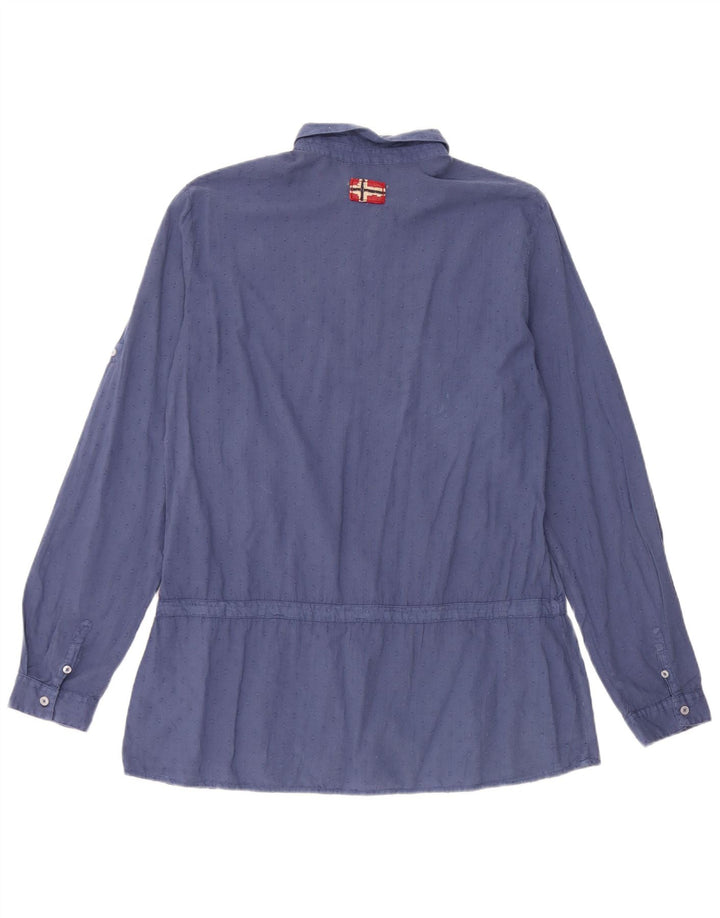 Napapijri Camisa tipo pulóver para mujer Reino Unido 46 Grande Azul