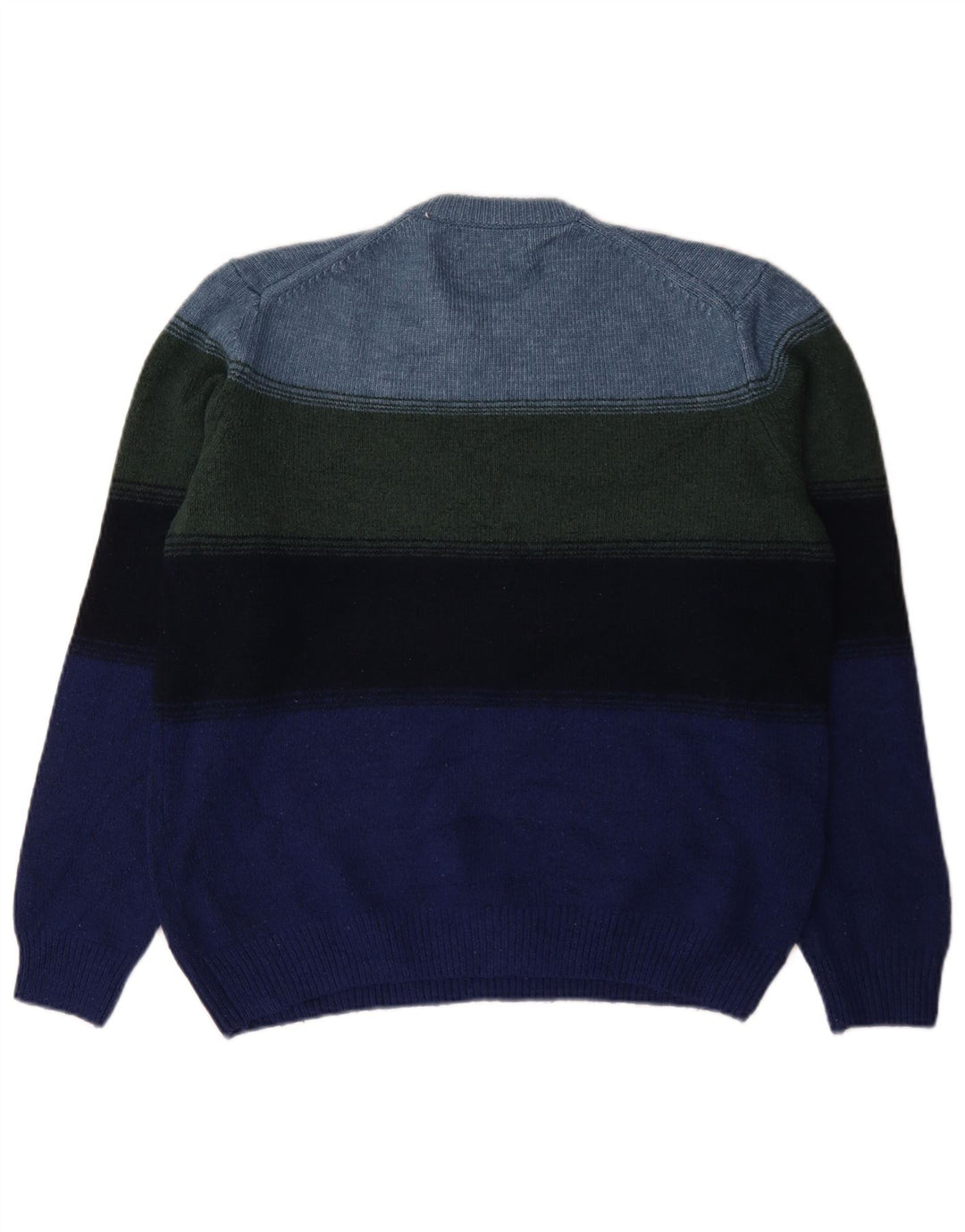 Marks & Spencer - Jersey de cuello redondo para hombre, talla grande, multicolor, a rayas