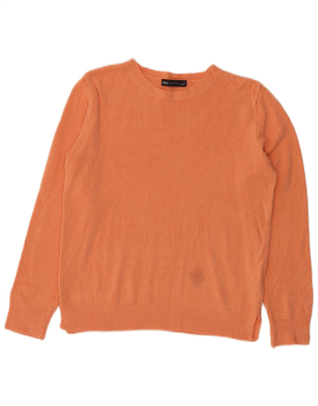 Marks & Spencer Jersey de cuello redondo para mujer UK 40 Acrílico naranja mediano