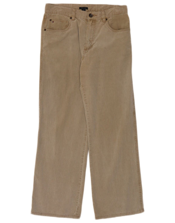 Tommy Hilfiger Pantalones de pana para niños 15-16 años W30 L28 Algodón beige
