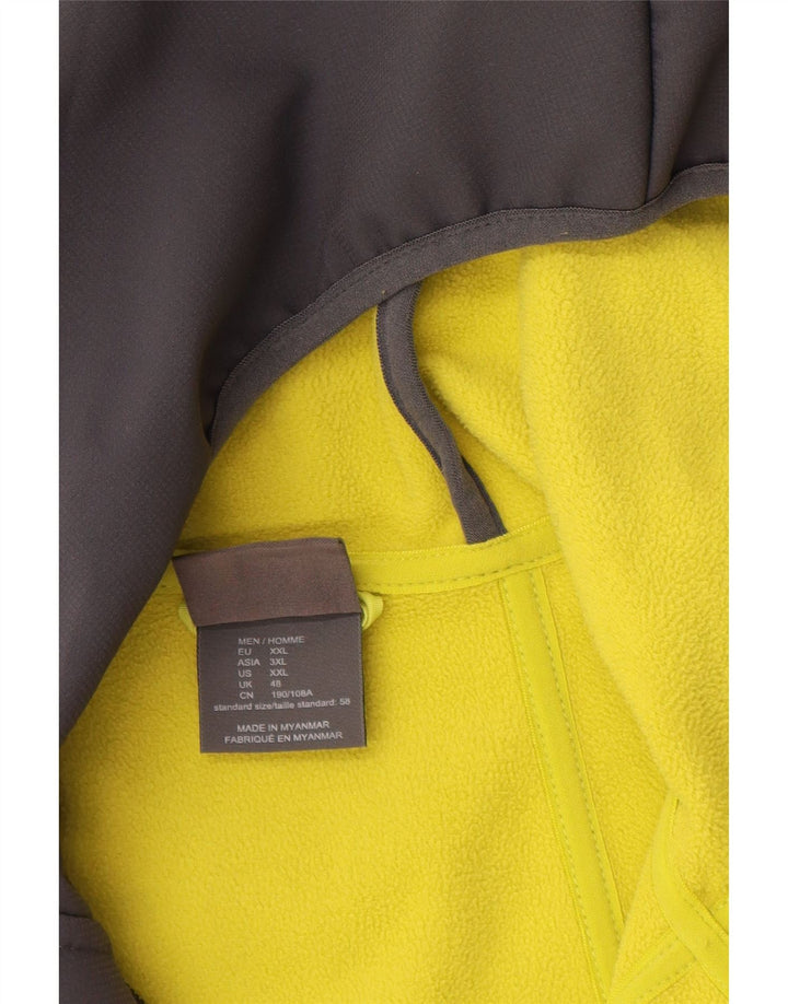 Jack Wolfskin Chaqueta cortavientos con capucha para hombre UK 48 2XL Gris Poliéster
