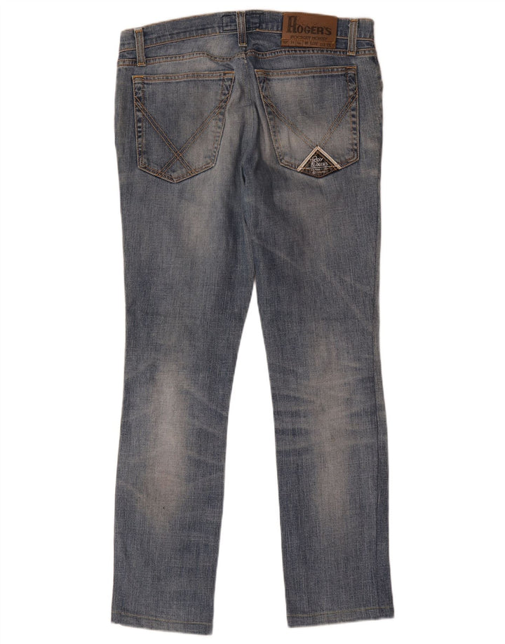 Roy Rogers Vaqueros ajustados para mujer W34 L30 Algodón azul