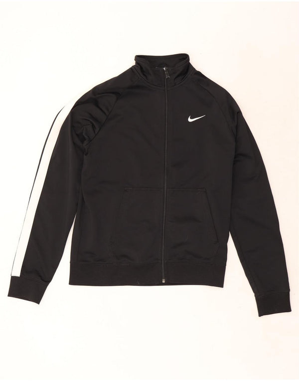Nike - Chaqueta de chándal para hombre, color negro medio, poliéster con bloques de color