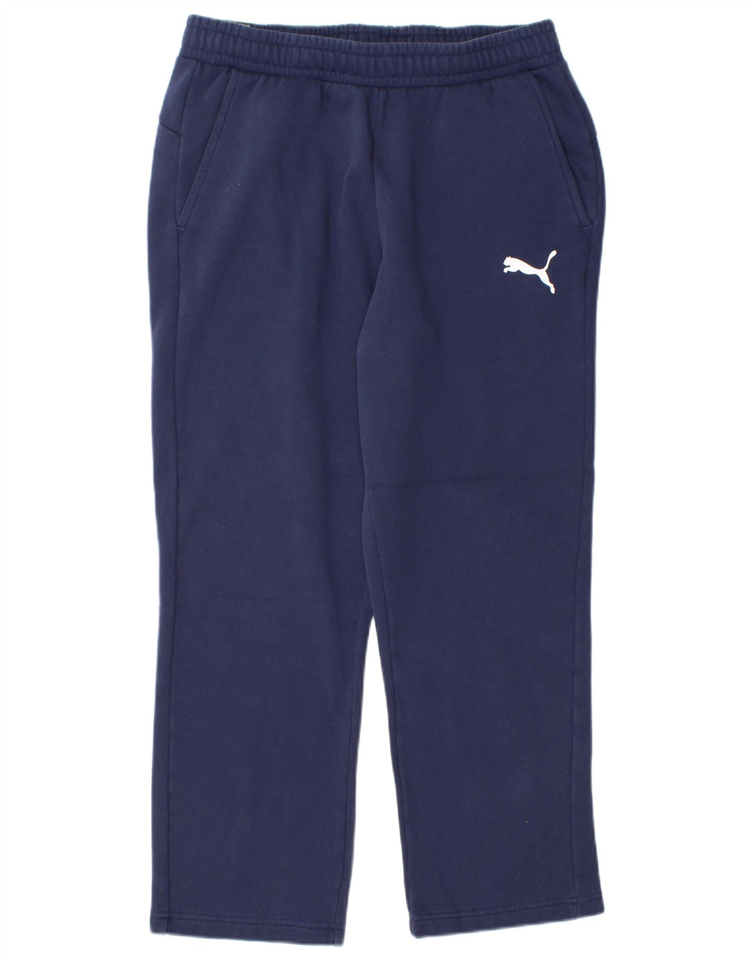 Puma - Pantalón de chándal para hombre, talla grande, algodón azul marino