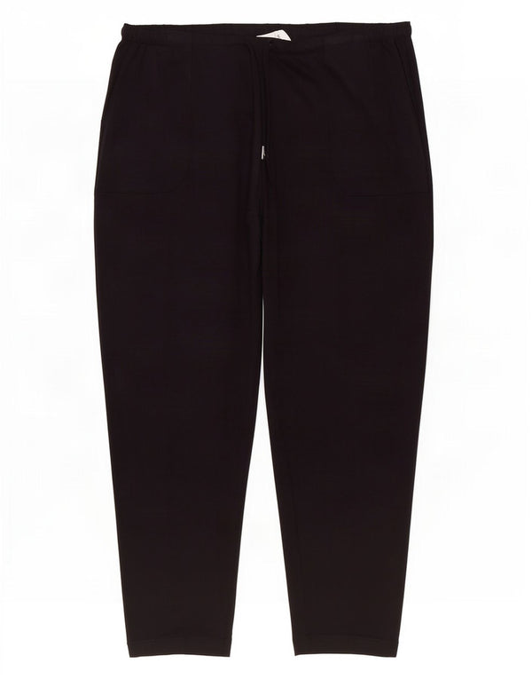 Marks & Spencer Pantalones de chándal para Mujer Joggers UK 46 Large Viscosa Negra