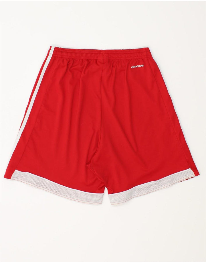 ADIDAS Mens Climacool Sport Shorts Pequeño Rojo Colorblock Poliéster