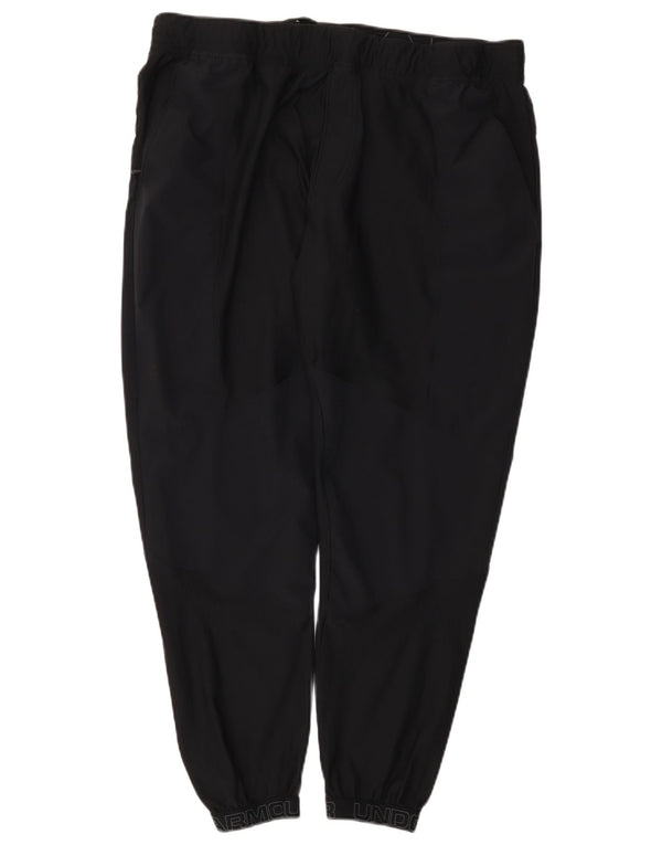 Under Armour Mens Graphic Tracksuit Trousers Joggers 2XL  Black Polyester