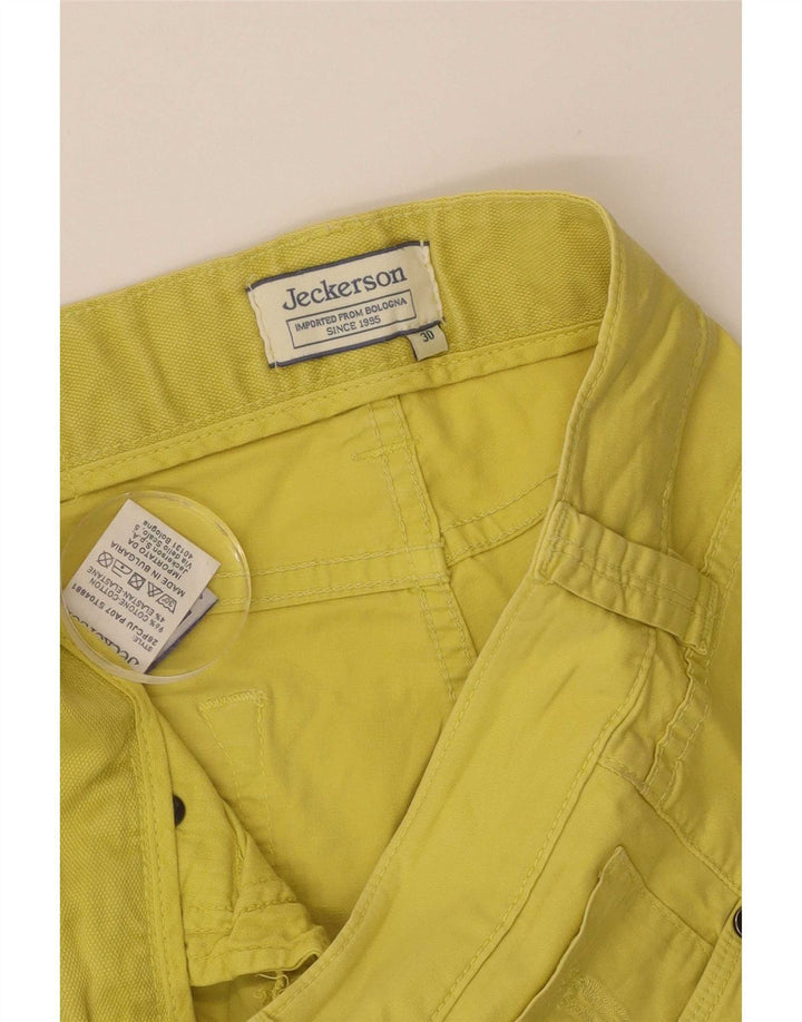 Bermudas Jeckerson Hombre W30 Algodón Amarillo Medio