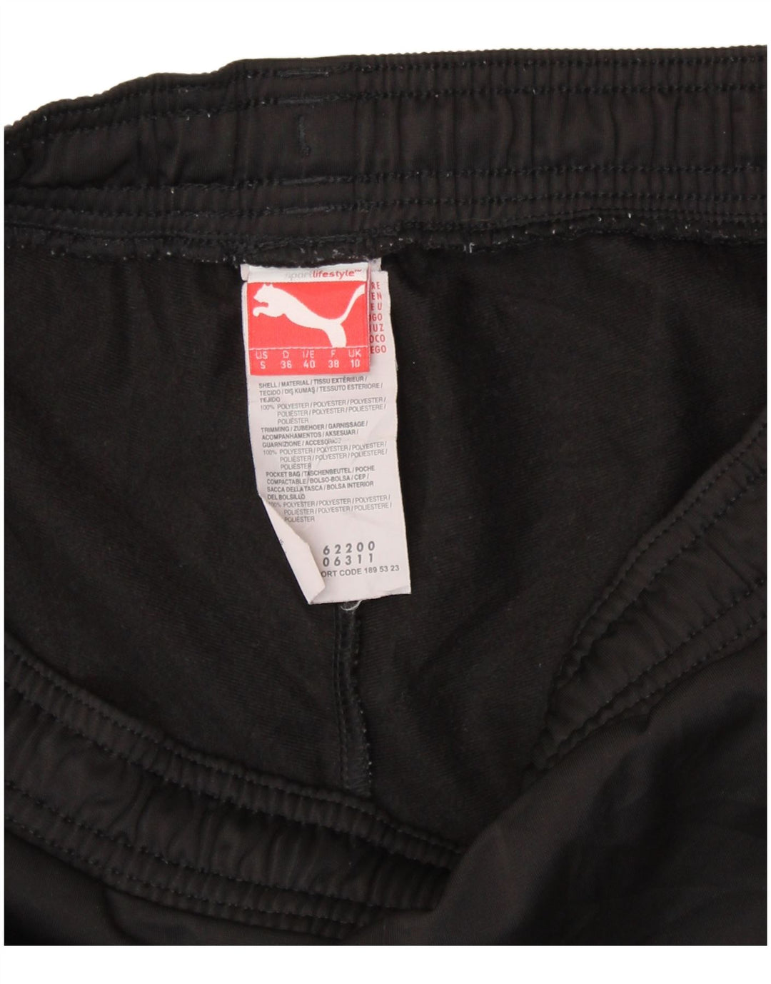 PUMA Pantalones de chándal para mujer UK 10 Small Black Poliéster