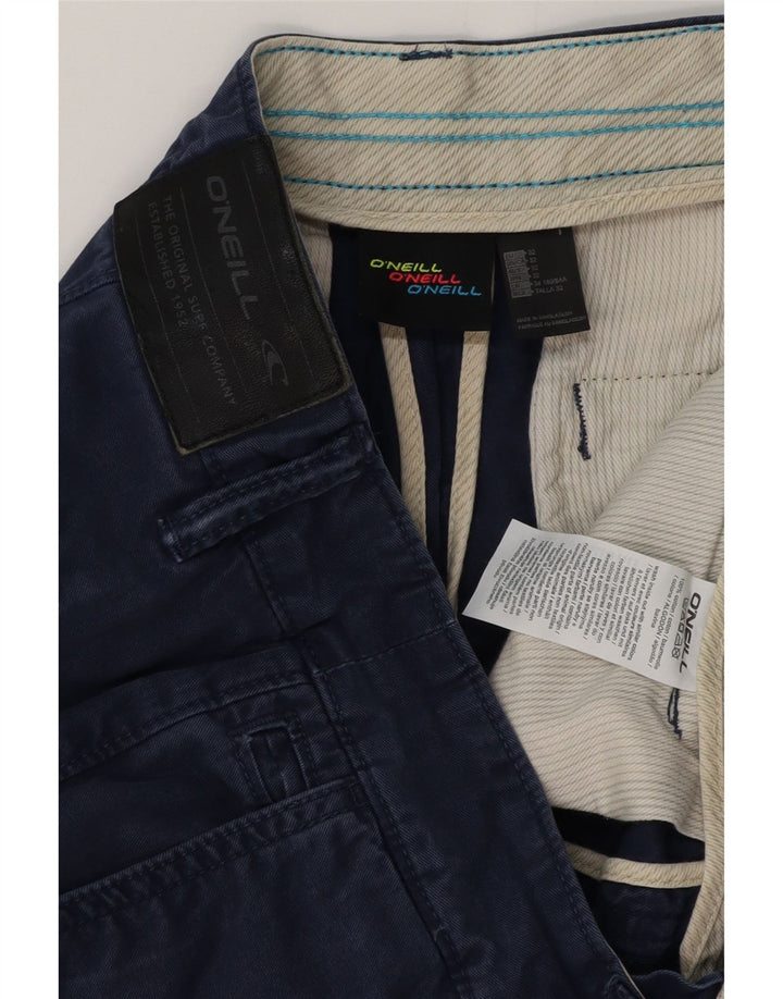 O'NEILL Pantalones cortos chinos para hombre W32 Algodón azul marino medio