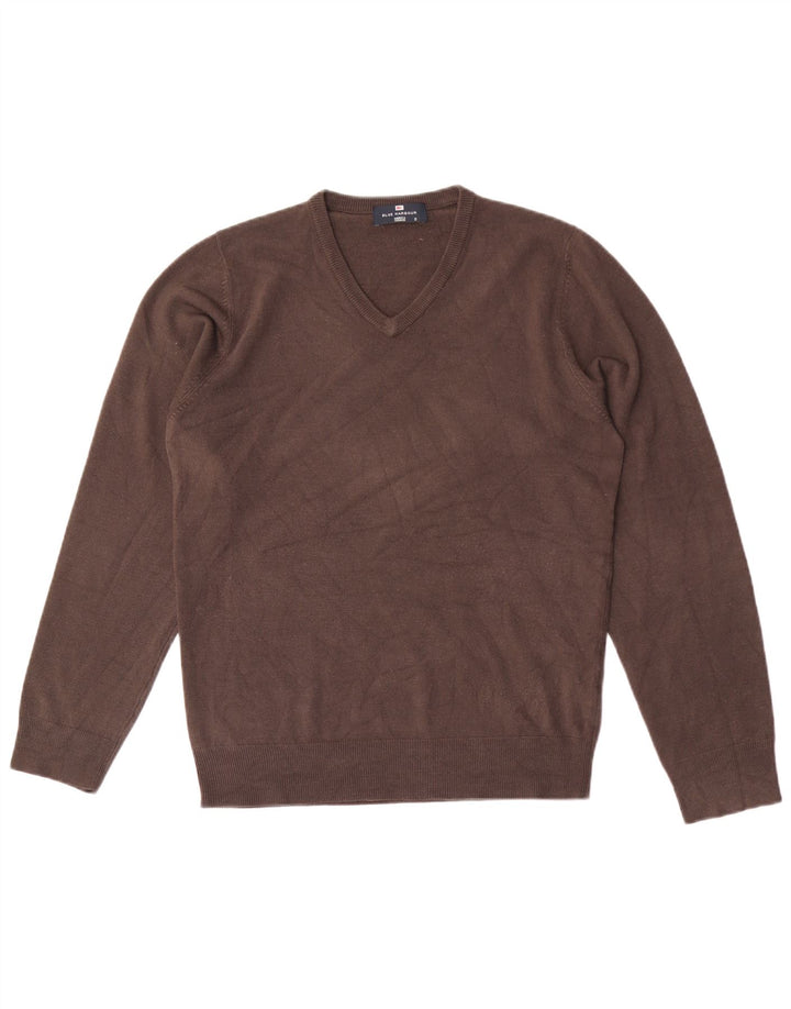 Marks & Spencer Suéter con Cuello en V para Hombre Azul Harbour Acrílico Marrón Pequeño