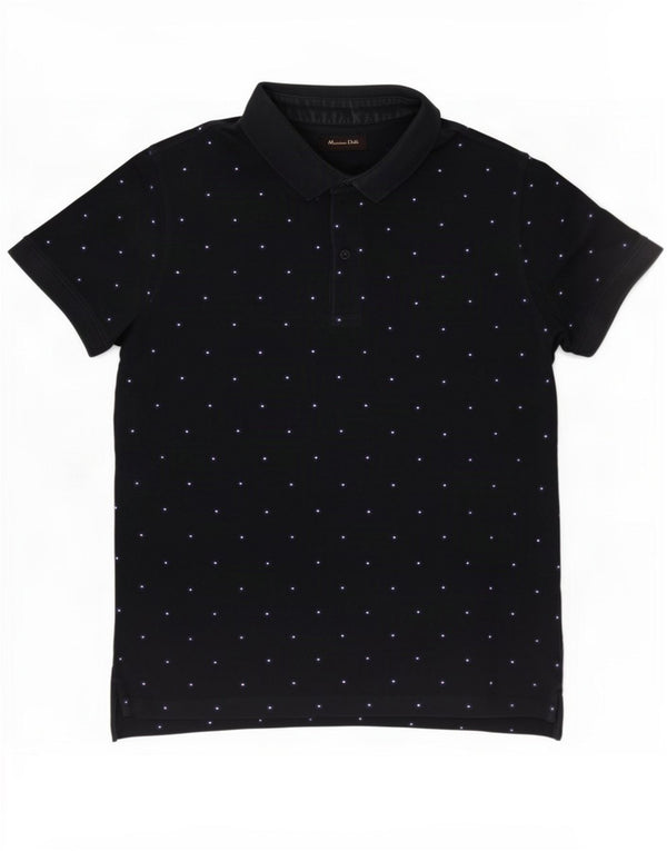 Massimo Dutti Polo Hombre Large Azul Marino Moteado