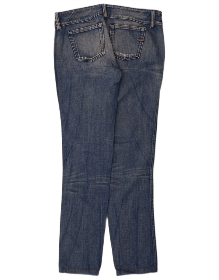 DIESEL Vaqueros ajustados desgastados para mujer W29 L32 Algodón azul