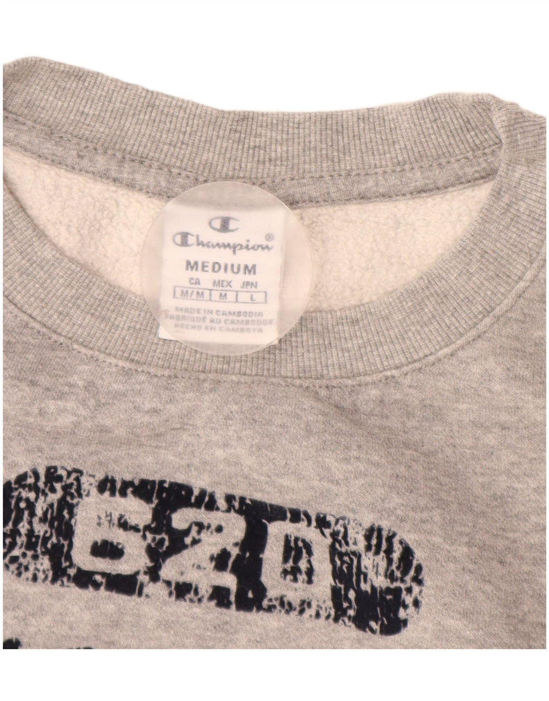Champion Sudadera Gráfica para Mujer Jumper UK 44 Gris Medio Moteado
