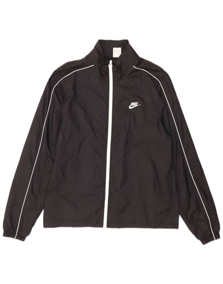 Nike Chaqueta impermeable para hombre UK 40 Large Nylon negro