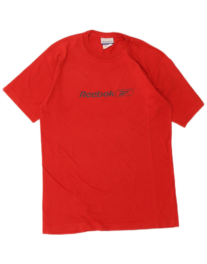Reebok Camiseta gráfica para hombre Top Small Red Cotton