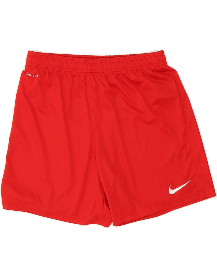 NIKE Womens Dri Fit Sport Shorts UK 14 Large  Red Polyester Vintage Nike and Second-Hand Nike from Messina Hembry 