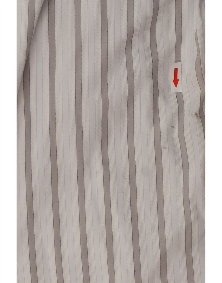 BKE Camisa Hombre XL Algodón Rayas Azul