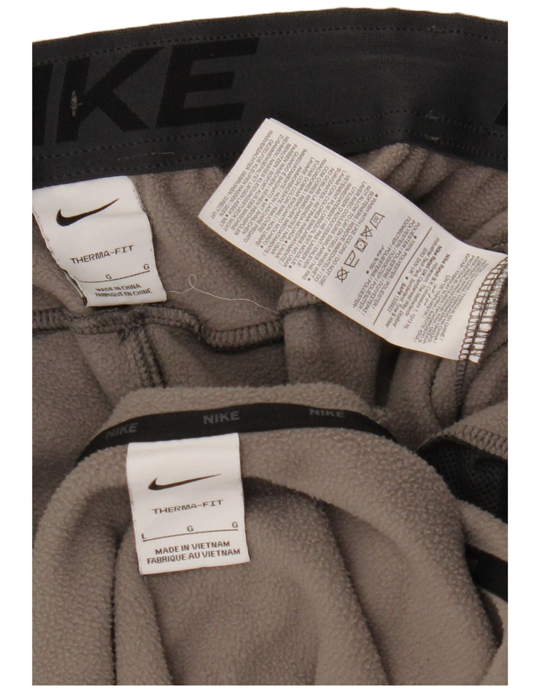 Nike Chándal completo con capucha Therma-Fit para hombre Poliéster moteado gris grande