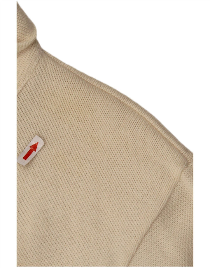 CIRO ESPOSITO Blusa de punto para mujer UK 14 Grande de lana blanca