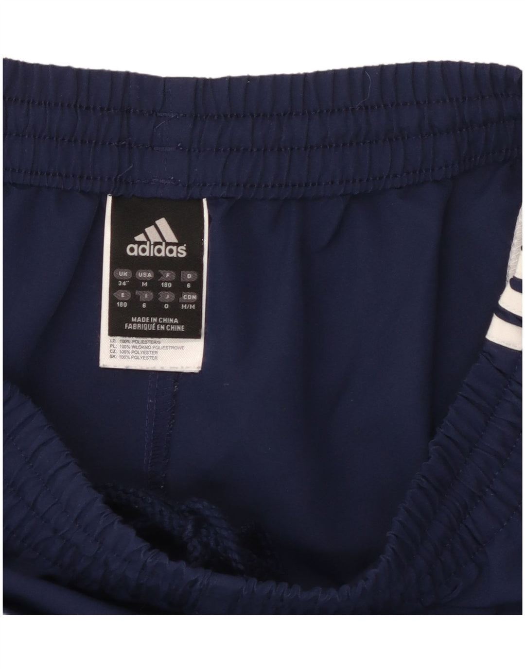 ADIDAS Pantalones cortos deportivos para hombre Grande Azul marino Colorblock Poliéster