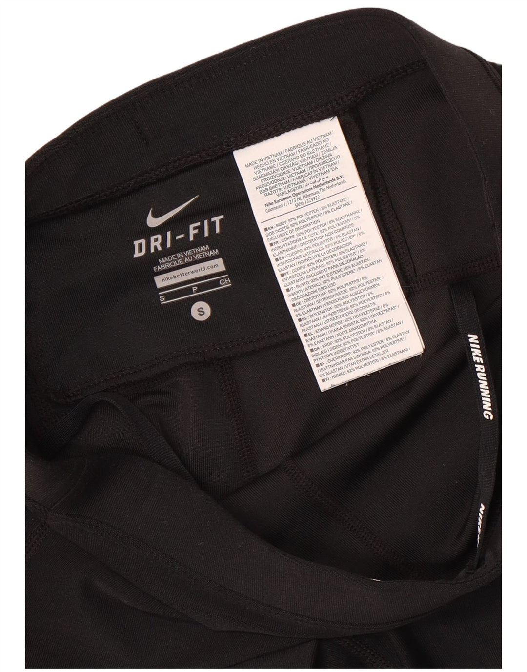 Nike Pantalones cortos deportivos Dri Fit para mujer UK 8 Small Poliéster negro