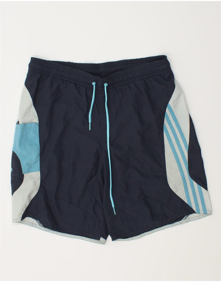 Adidas Hombre Bañador Corto Small Azul Marino Colorblock Poliamida