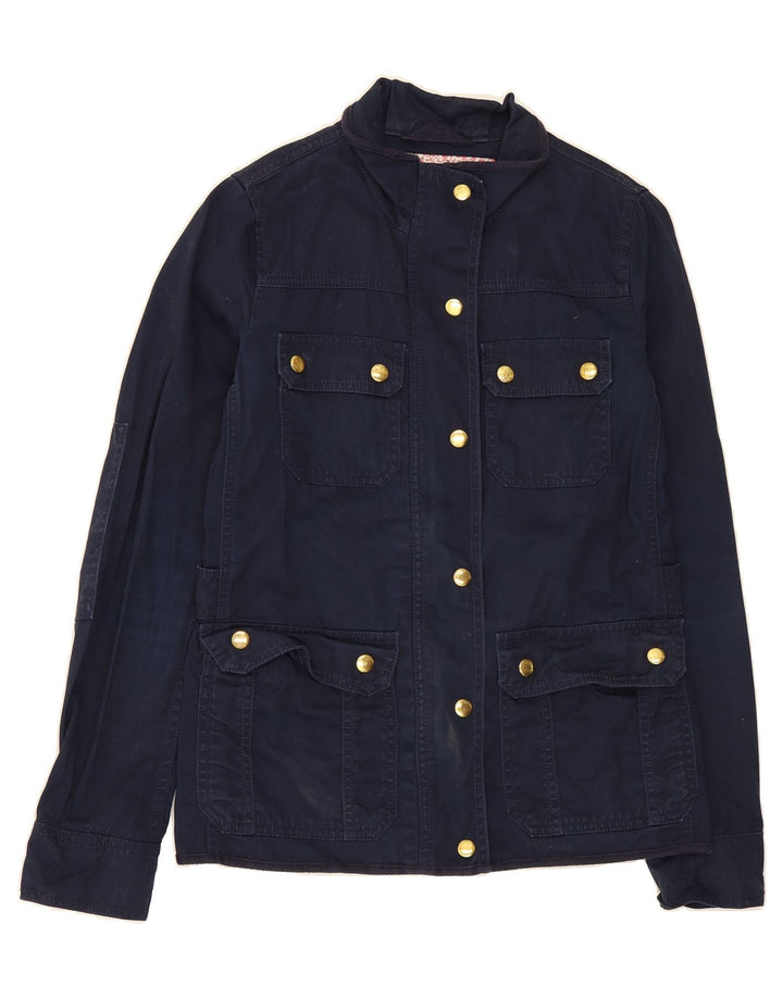 J. CREW Womens Utility Jacket UK 2 2XS Navy Blue Cotton Vintage J. Crew and Second-Hand J. Crew from Messina Hembry 