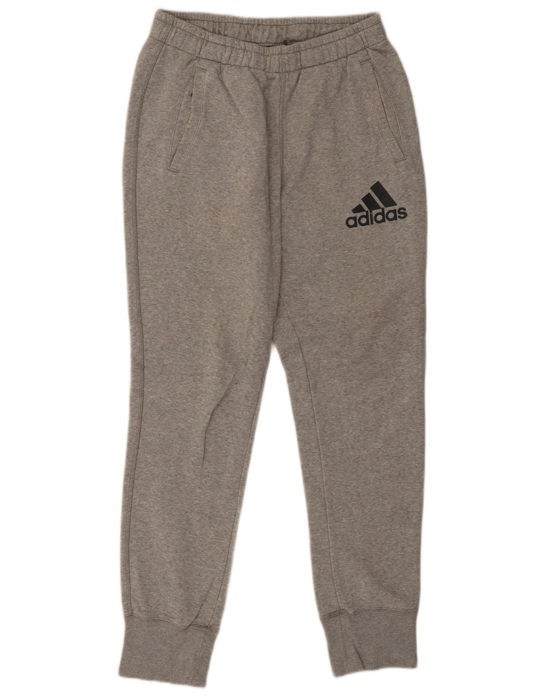 Adidas Hombre Pantalones De Chándal Joggers De Algodón Moteado Gris Medio