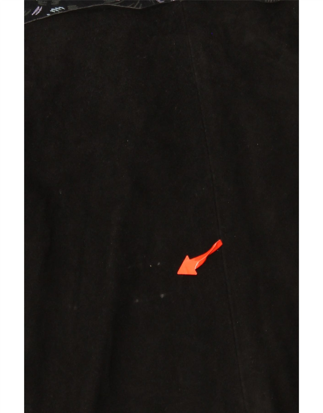 VINTAGE Falda cruzada para mujer W30 Mediana Negro Floral