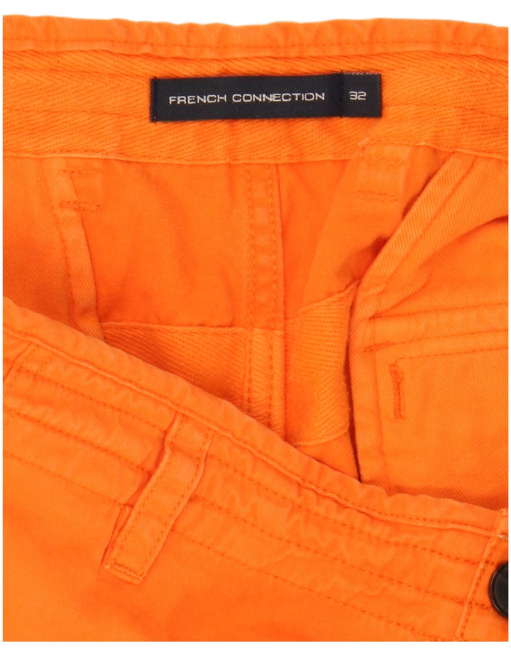 Pantalones cortos tipo cargo para hombre de French Connection W32 Algodón naranja mediano