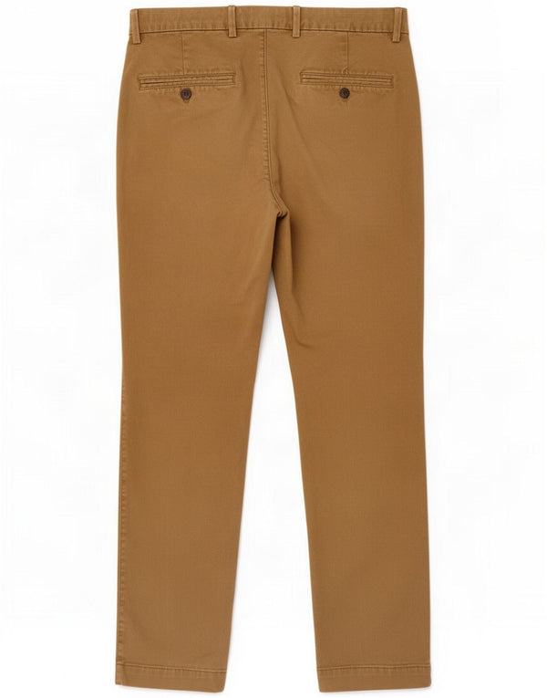 Pantalones chinos ajustados para hombre Gap W32 L30 Algodón marrón